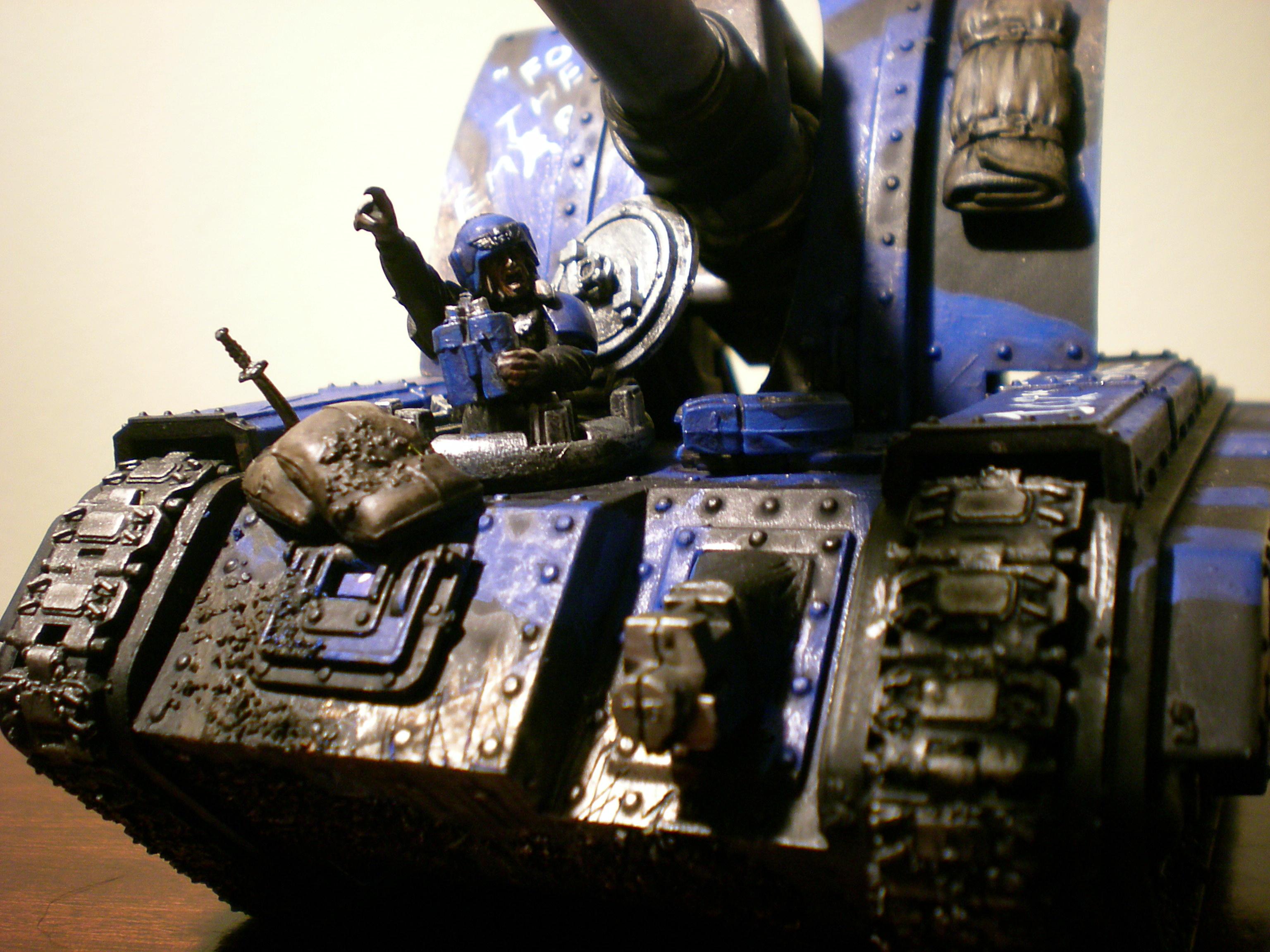 Basilisk, Imperial Guard, Tank, Warhammer 40,000 close up on front